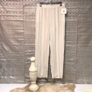 Ellen Tracy linen flowy pants
